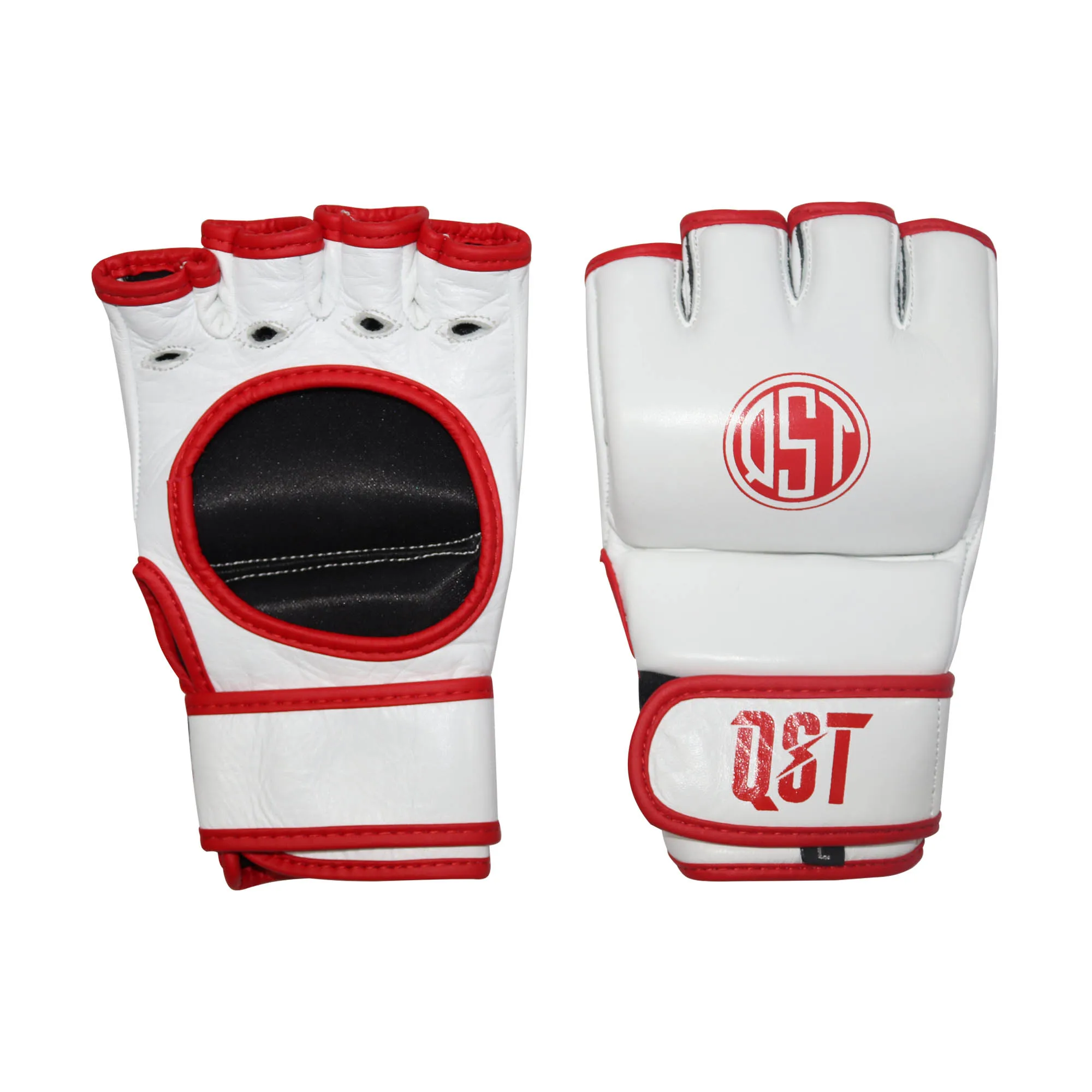 New Arrival Half-Finger Custom Grappling MMA Gloves Leather Sand Bag Punching Gloves UFC Fighting Muay Thai Training Gloves