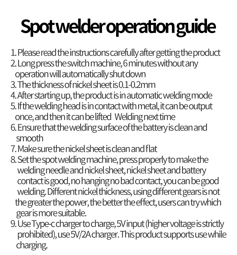 80 Gears Spot Welder Adjustable Portable Handheld Digital Display Mini