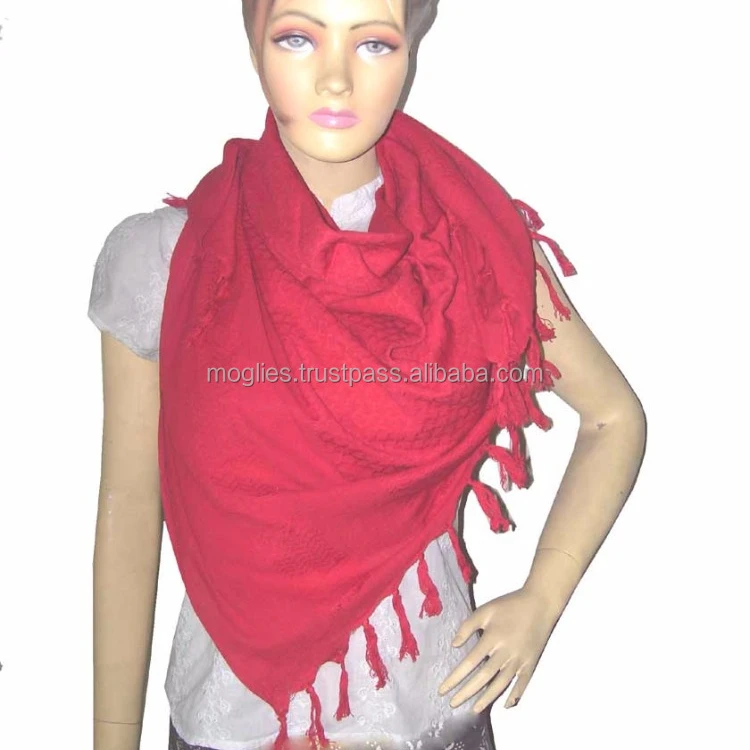 Source Ready to ship Keffiyeh scarf 100% cotton fabric 110*110