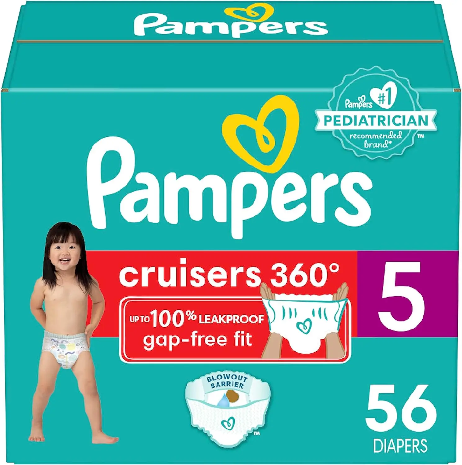 Pampers Easy Ups Bluey Training Pants Toddler Boys Size 3T/4T 124 Count (Select Sizes for More Options)