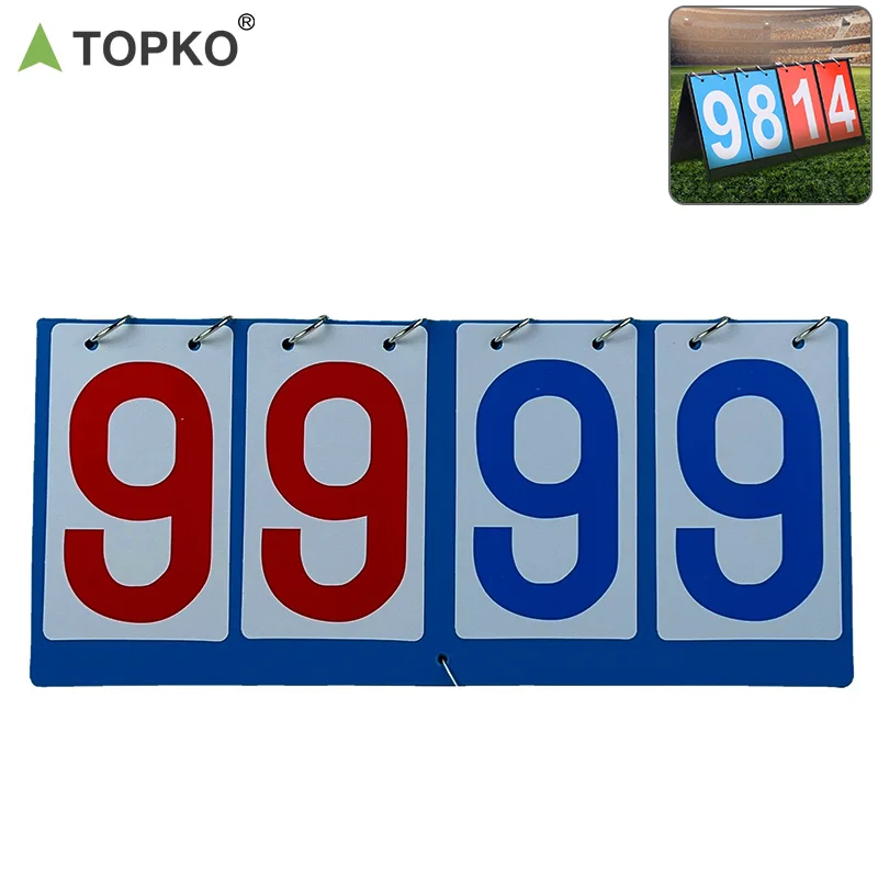 TOPKO High Quality Portable Manual Scoreboard Flip Number Scoreboard for Cricket, Football, Basketball & Other Sports Scoreboard