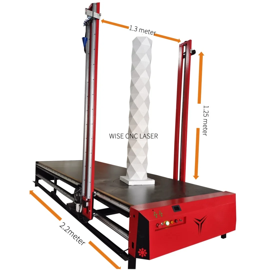 4 Axis Hot Wire CNC Foam Cutting Machine New Styrofoam Automatic EPS Foam Cutter with Safety System and Motor Core Components