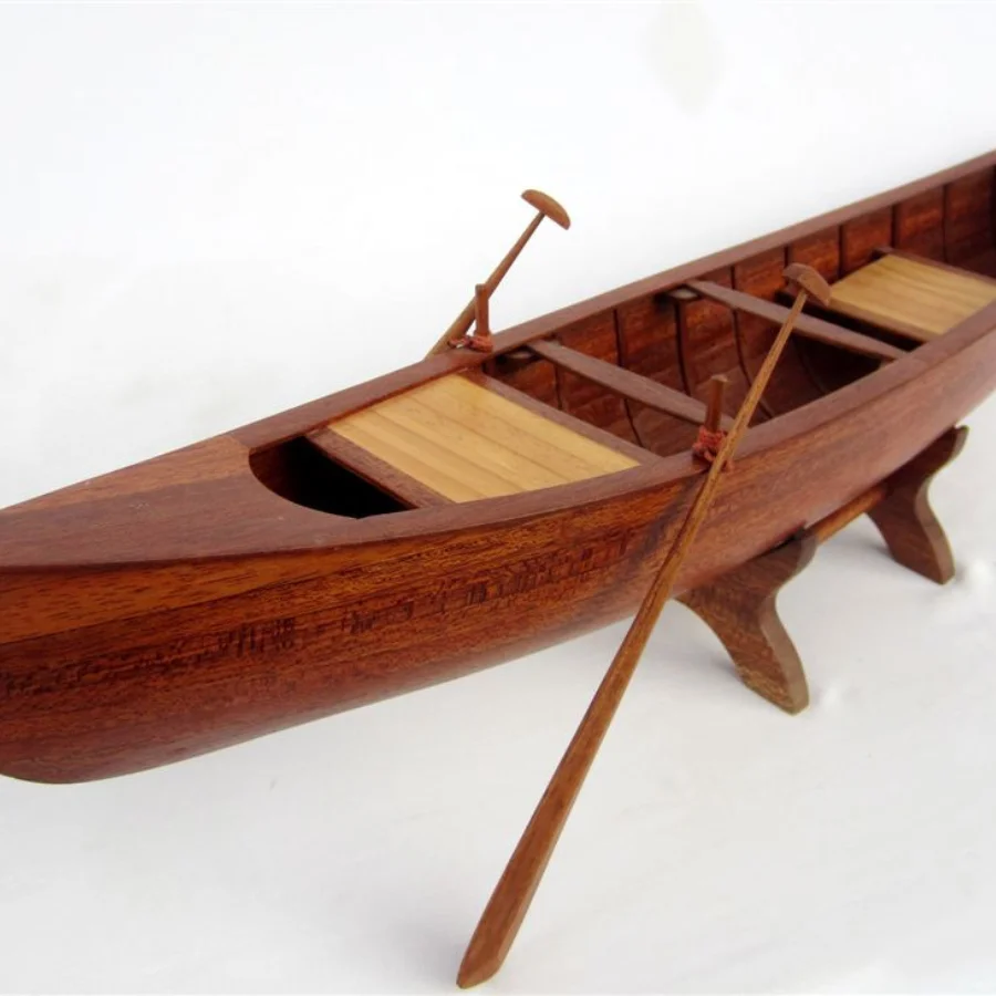 Traditional Canoe - Wooden Traditional Boat Model High Quality Product ...