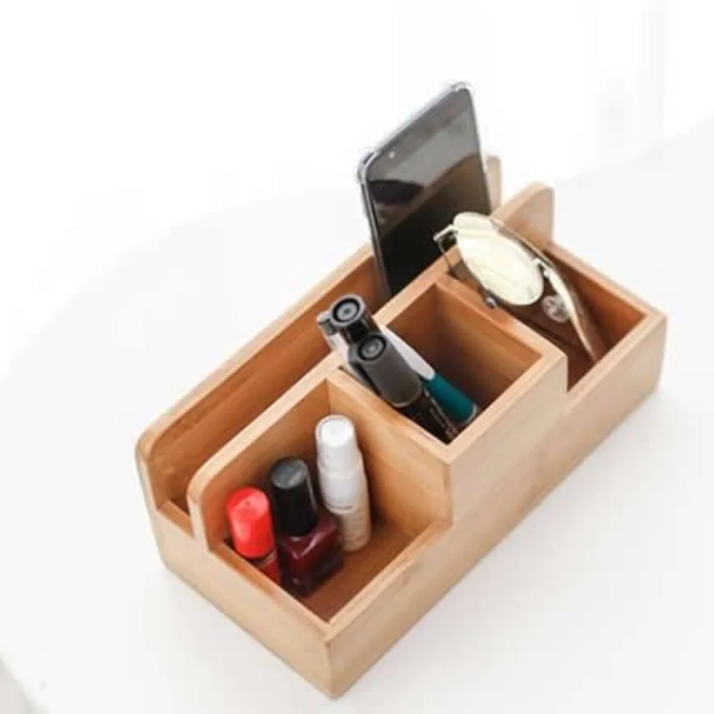 Высококачественная деревянная коробка для канцелярских принадлежностей, Настольный органайзер для рабочего места, аккуратный и аккуратный, оптовая продажа из Вьетнама
