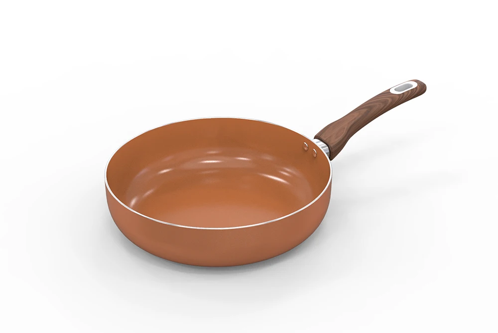 Vietnam Factory Aluminum Frying Pan Pressed Induction Bottom Fry Pan With Ceramic Coating Buy