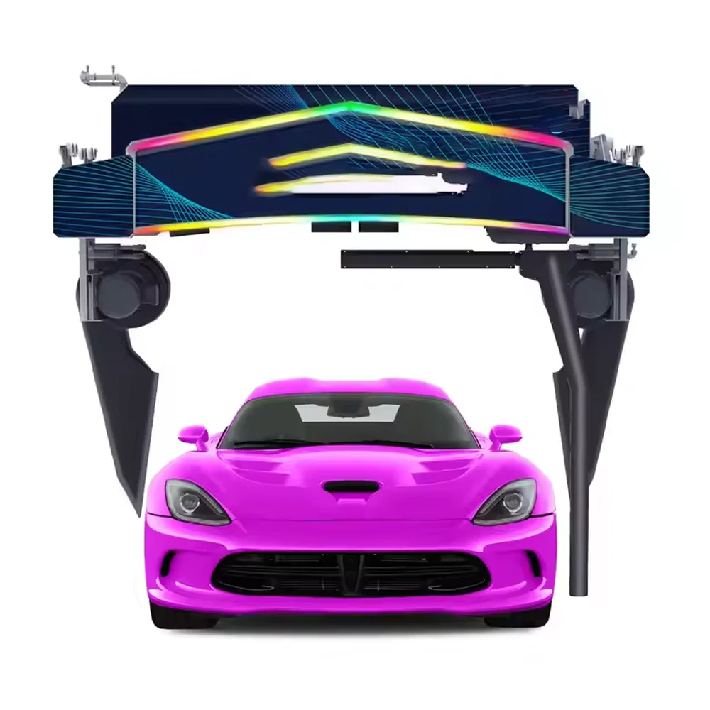 Automatic Touchless Car Wash Machine A-A-T360RD Dual Arm 12kw Fans 18.5kw Water Pump Electric Power Source