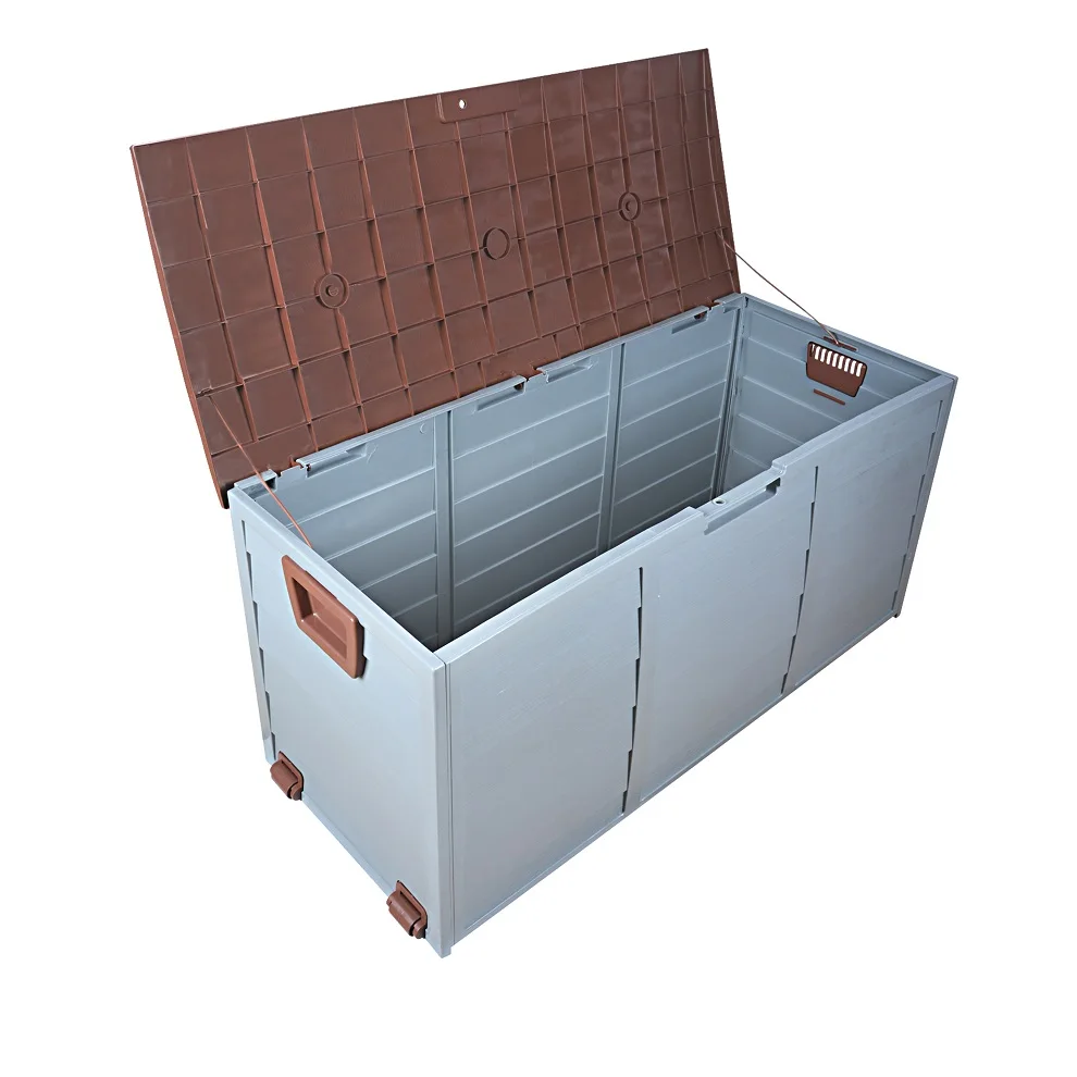 Large Capacity Garden Shed Plastic Storage Box 290l Green Outdoor