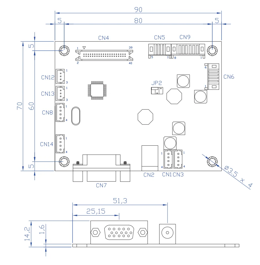 High Quality PCB Assembly LCD Control Board for LCD Touch Screen Monitor