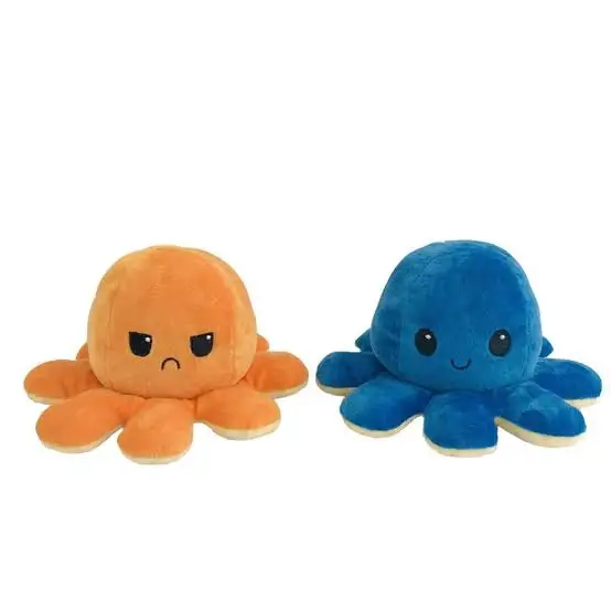 Reversible Octopus Plush Toy Pillow Stuffed Animal Styles Double-side ...