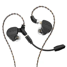 TRN Mars Hifi In-Ear Monitors Triple Hybrid Drivers Earphones 1DD+1BA +1Vibration Driver Wired DJ Gaming Headset With Microphone