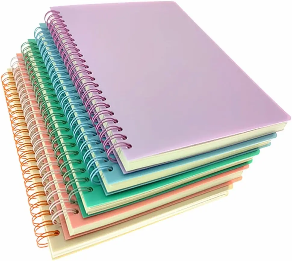 Top Quality 100 Gsm Ruled Spiral Note Pads A5 Spiral Lined Notebook For ...