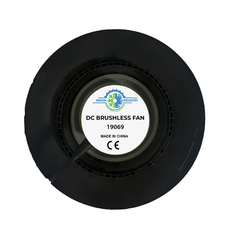 190mm 12V Quiet DC Backward Curved Centrifugal Fan for HVAC