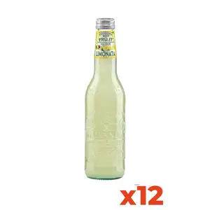 Galvanina Italian Organic Lemon Soda Premium Quality 355ml Glass Bottles 12 Pack for Home Use