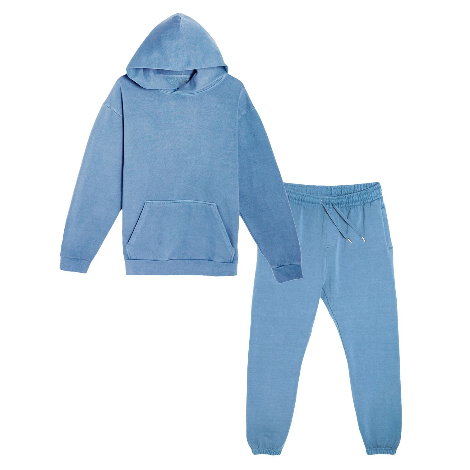 Unisex Heavyweight Pigment-dyed Oversized Matching Tracksuit,2 Piece ...