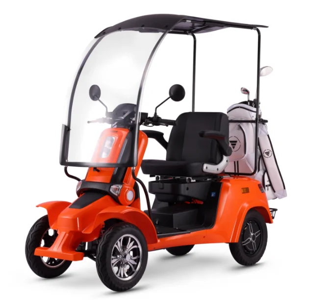 4 wheel electric two seat mobility scooter Dual motor golf cart ...