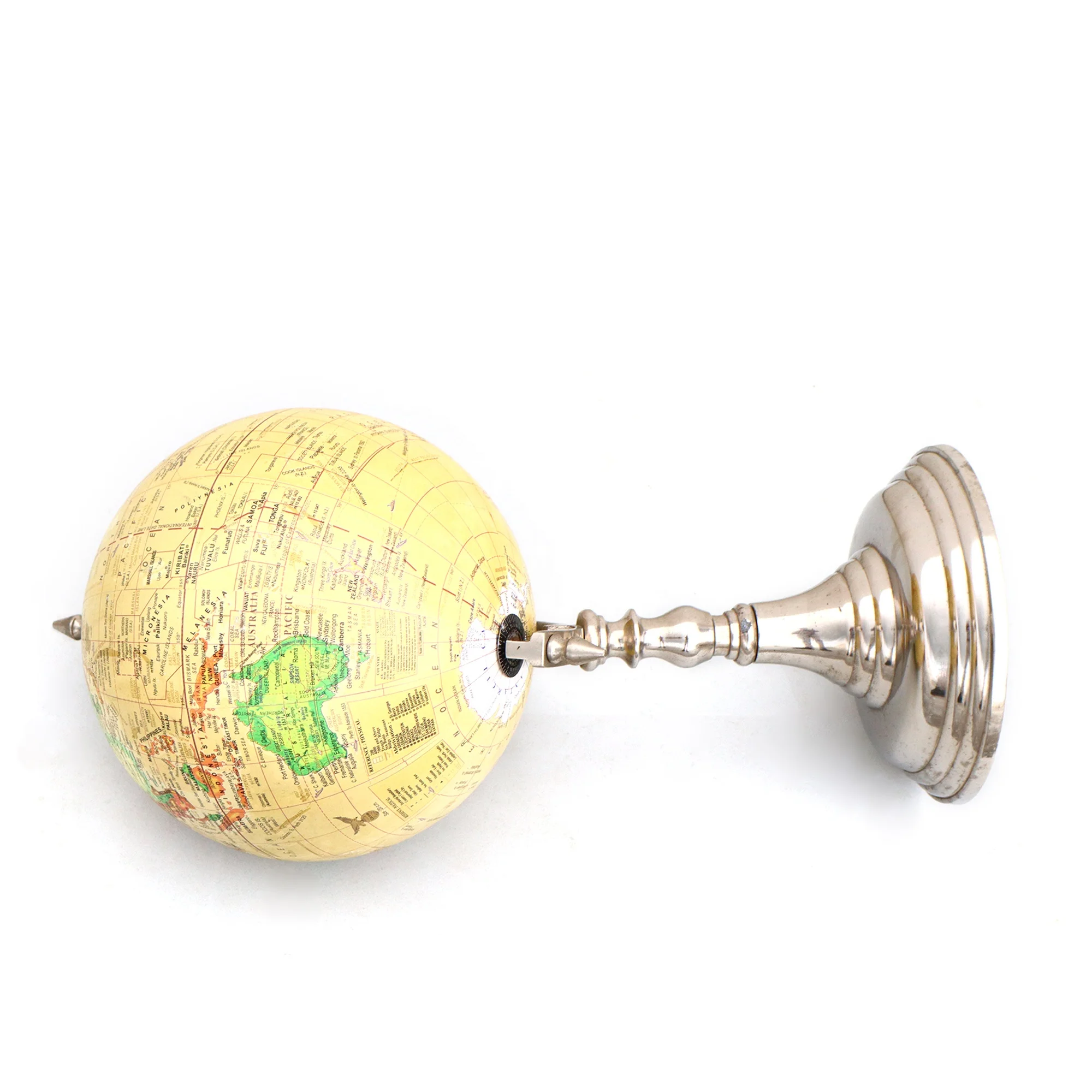 Украшение в виде глобуса с серебряной подставкой, украшение в виде глобуса для офиса, подарок на день рождения, свадебный подарок, декоративный Глобус