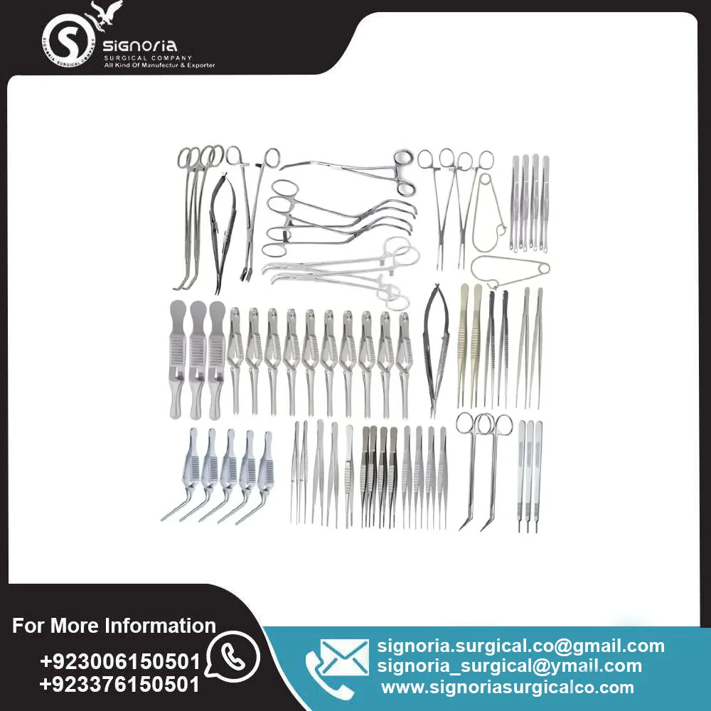 Major Vascular Surgery Set Of 61pcs Surgical Specialty Focuses On