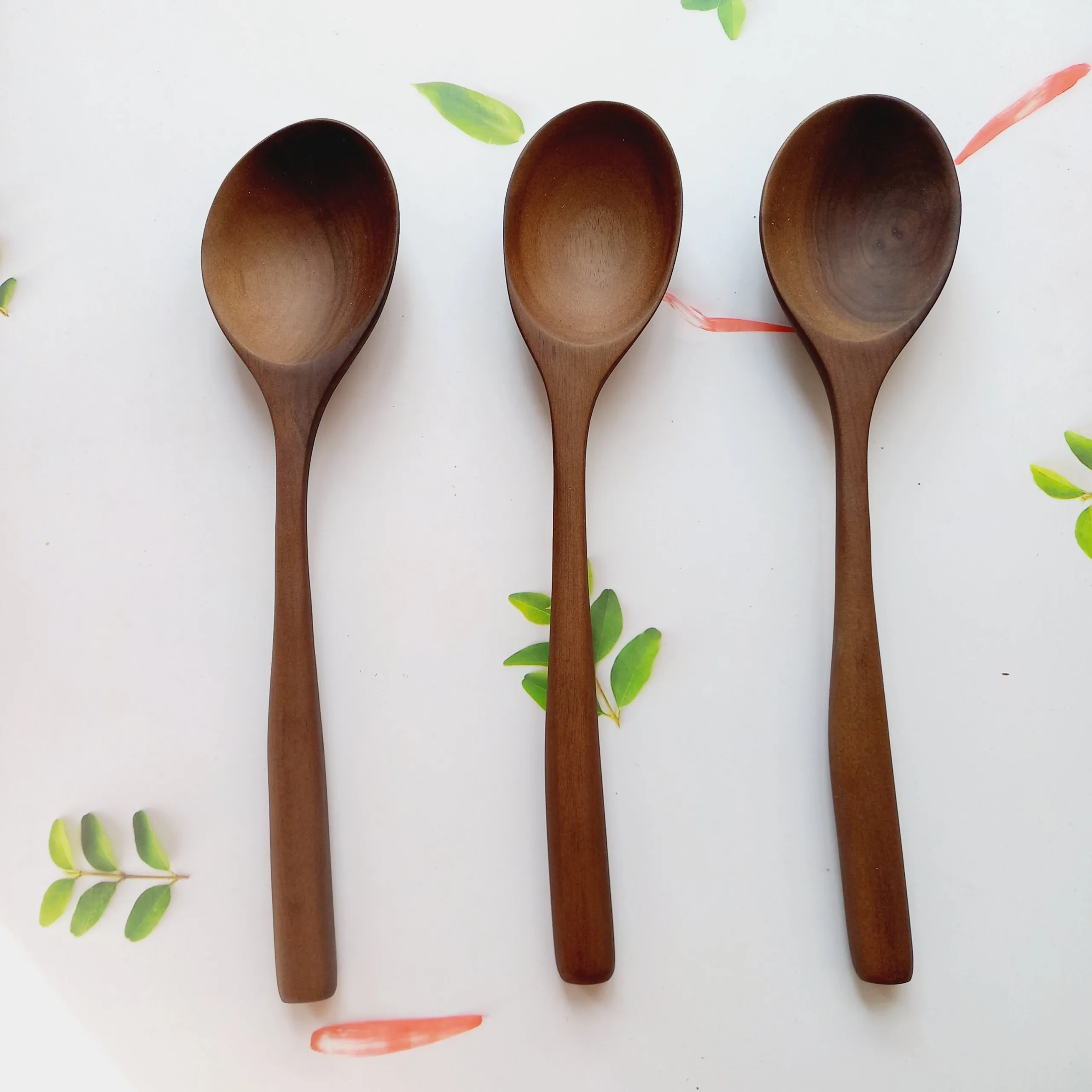 Wooden Utensils Large Walnut Wood Kitchen Cooking Utensils Cookware