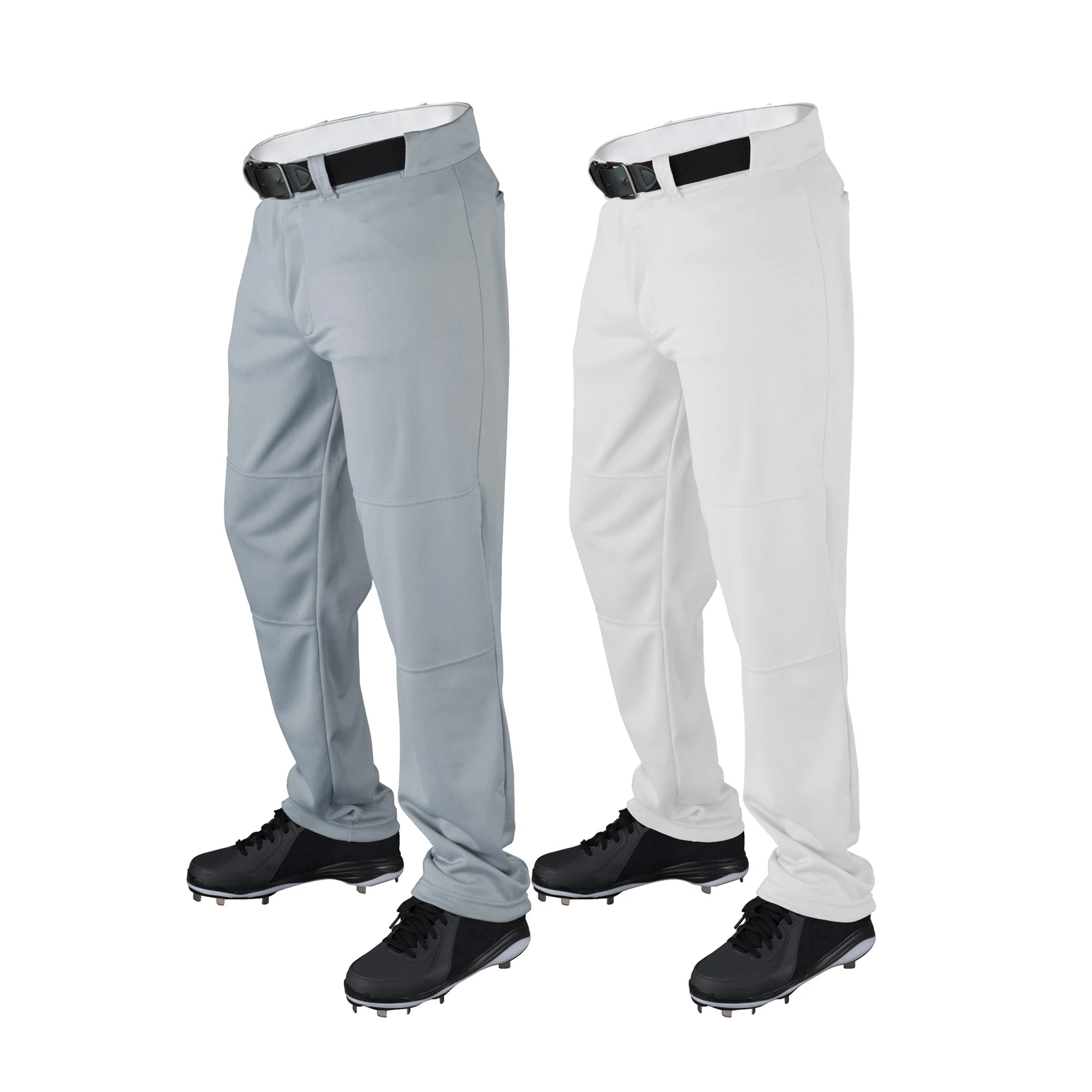 Plain Men Grey & White Color Competitive Price Baseball Pants Supplier