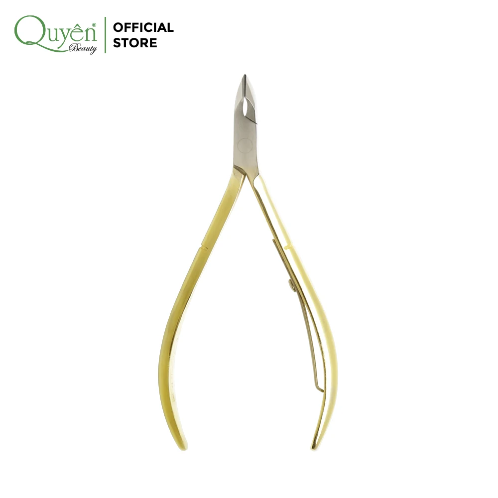 Oem Service Cuticle Nipper Special Steel Gold Plated Gold Color Sharp
