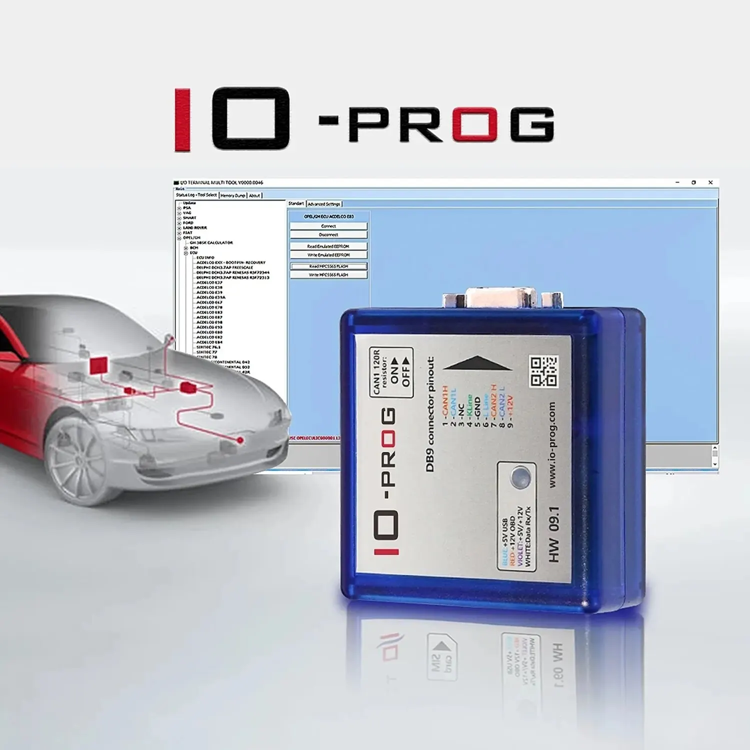 IO-PROG Full Terminal Programmer License Activation Tool GM/Opel Cars TCM BCM EPS Suitable PSA BSI IO Prog IOTerminal IOPROG