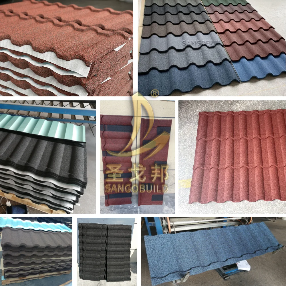 Color Tudor Tile Sand Coated Steel Roofing Sheets Classic Metal Roofing
