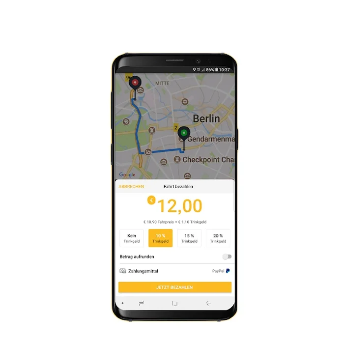 Разработка мобильного приложения для установки такси/автомобиля | Электронные сервисы