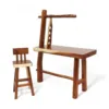 Suar High Chair in Walnut