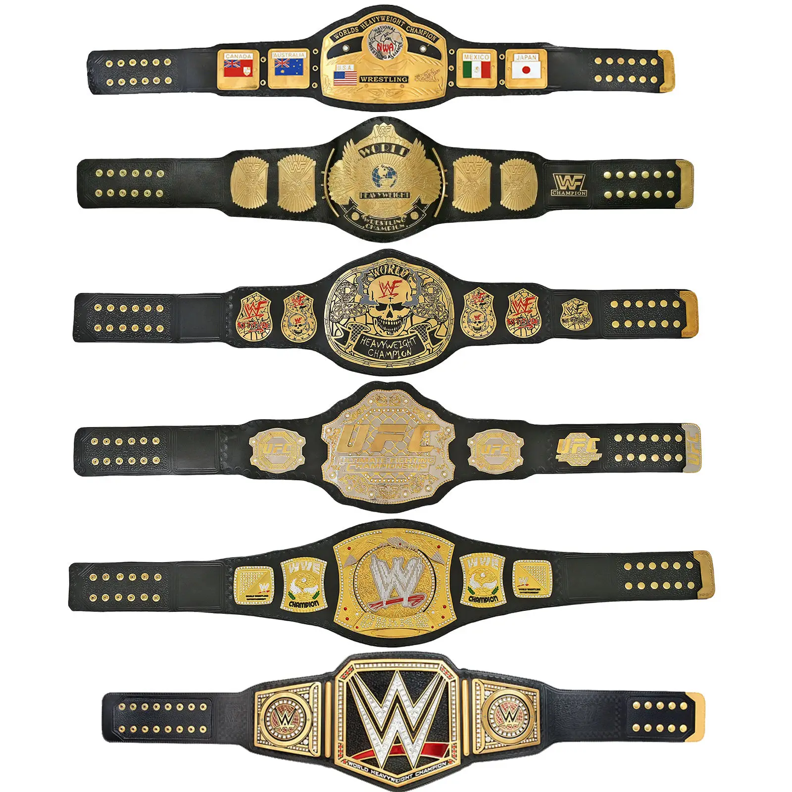 Wholesale High Quality Custom Wrestling Championship Belts World ...