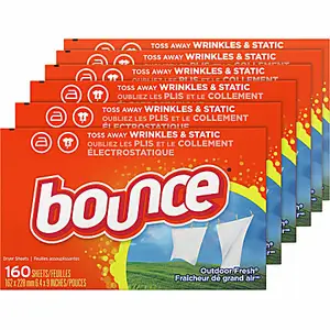 Affordable Bounce Fabric Softener Sheets, 40 Count