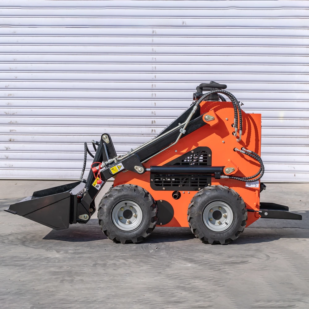 Бесплатная доставка сельскохозяйственный колесный погрузчик EPA с бортовым поворотом 500 кг маленький мини-погрузчик на продажу