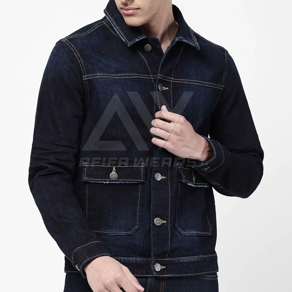 Denim Jacket Windbreaker With Fur Inside Wholesale Men Jean Jacket