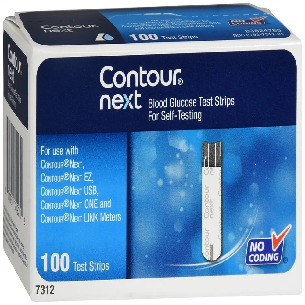 Contour-Next Glucose Test Strips 100CT CT Counts| Alibaba.com