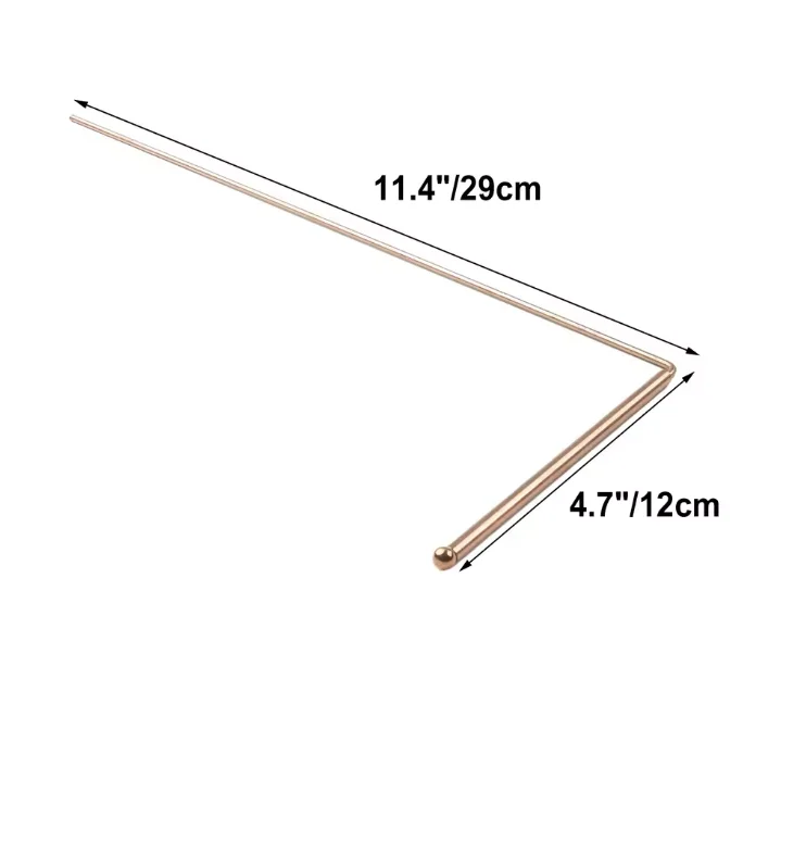 Copper Spirit Hunter Dowsing Rod Divining Rods for Gold, Water, and Ghost Hunting Premium Copper Bars Product