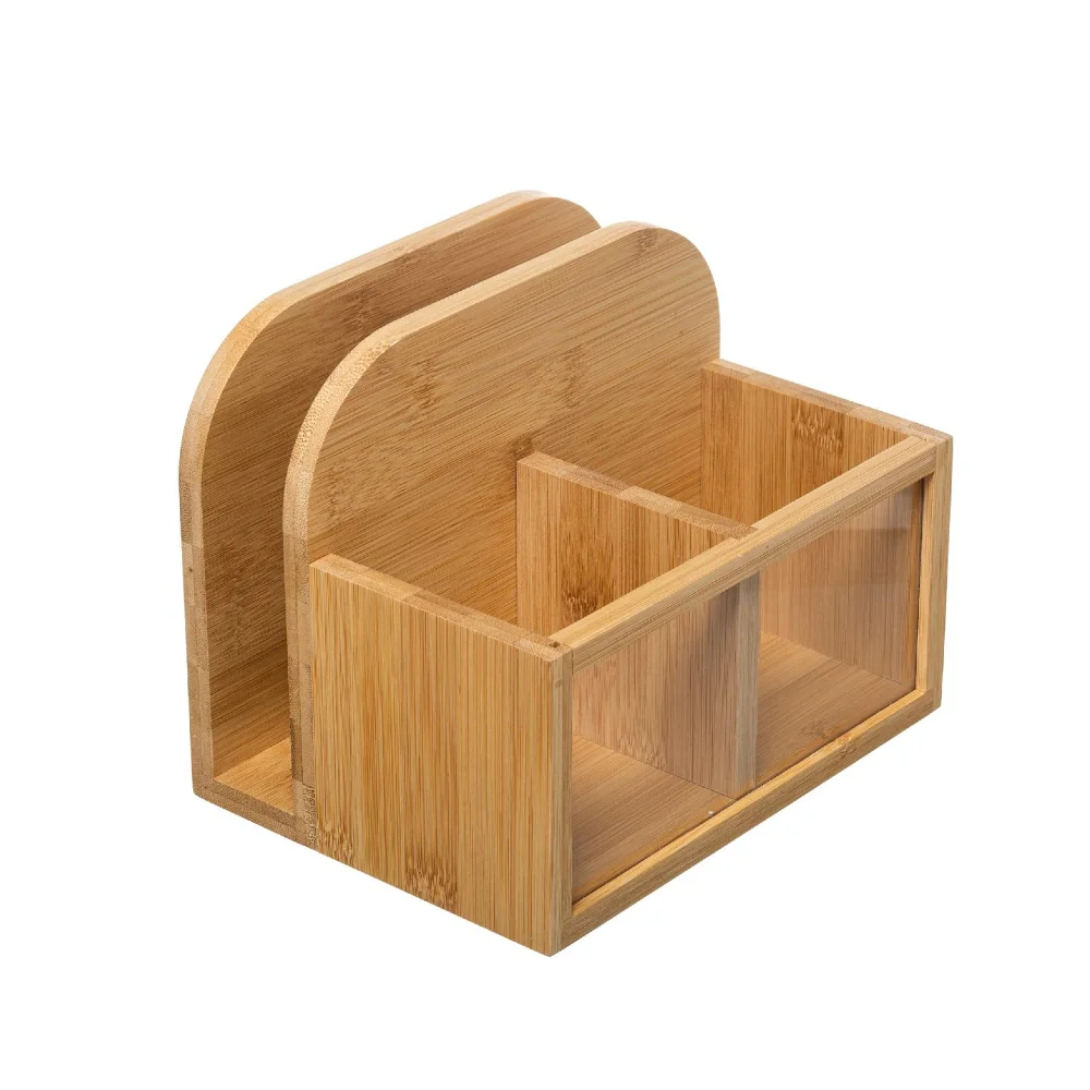 Высококачественная деревянная коробка для канцелярских принадлежностей, Настольный органайзер для рабочего места, аккуратный и аккуратный, оптовая продажа из Вьетнама