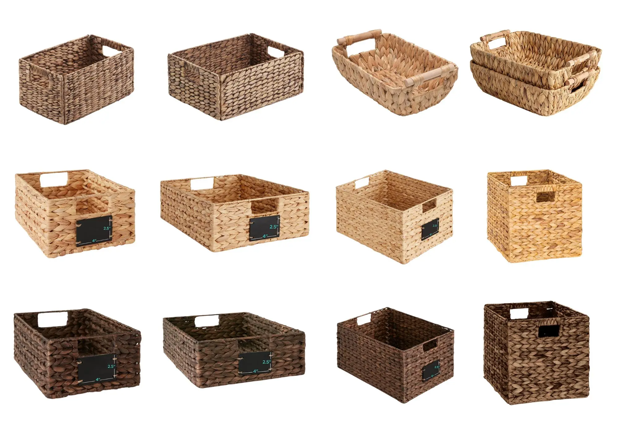 Best Selling Large Storage Baskets With Wooden Handles Hyacinth ...