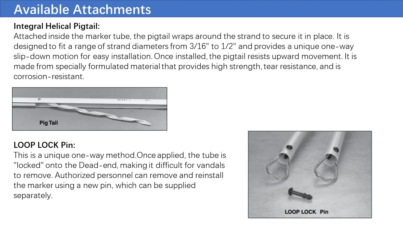 Guy Markers Guard Wire Marker Full Round - Durable & Customizable