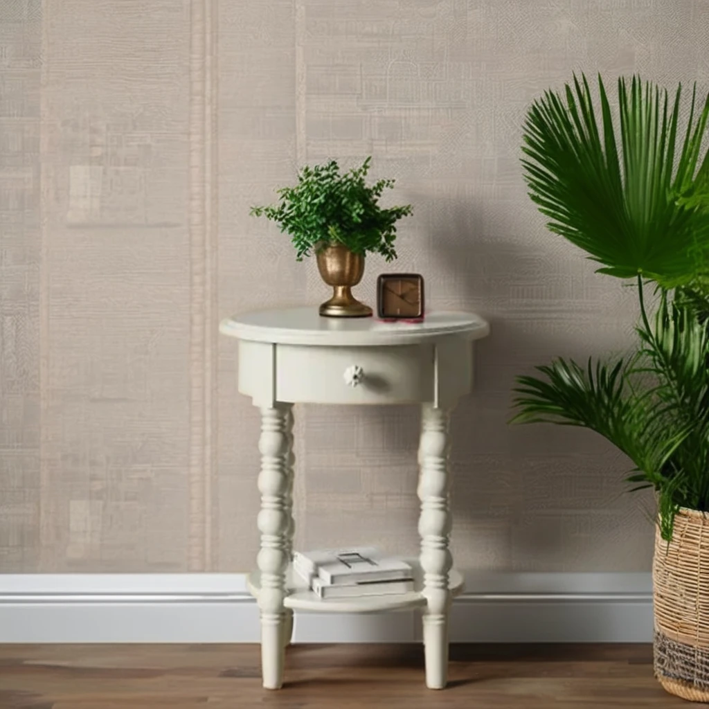 Antique-Style Wooden Side Table with Turned Legs MDF Wood Drawers Shelf for Home-as Bedroom Bedside or Living Room Sofa Table