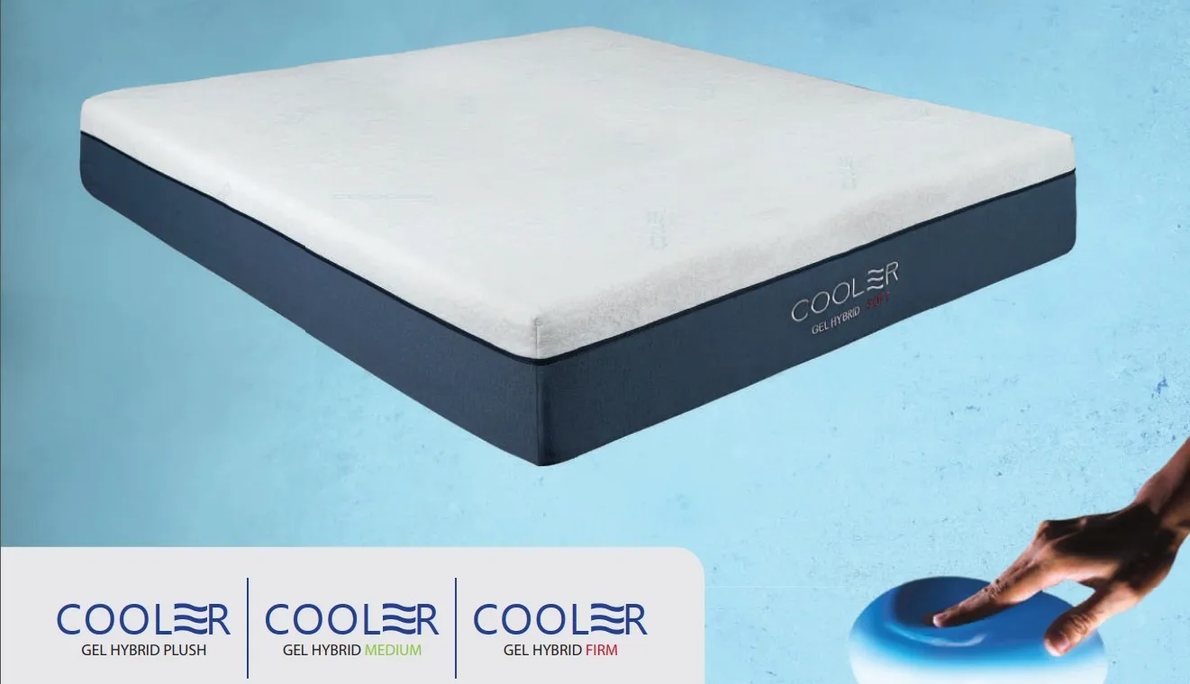 Cooler Gel Hybrid Mattress soft European Visco Gel Memory Foam Cooling