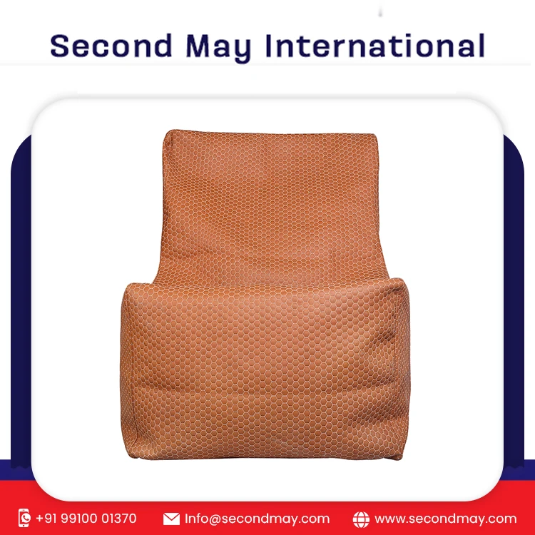 Customized Wholesale Beanbag Furniture L Shape Faux Leather Bean Bag