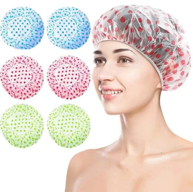 Factory Direct Disposable Plastic Shower Cap Custom Waterproof Shower