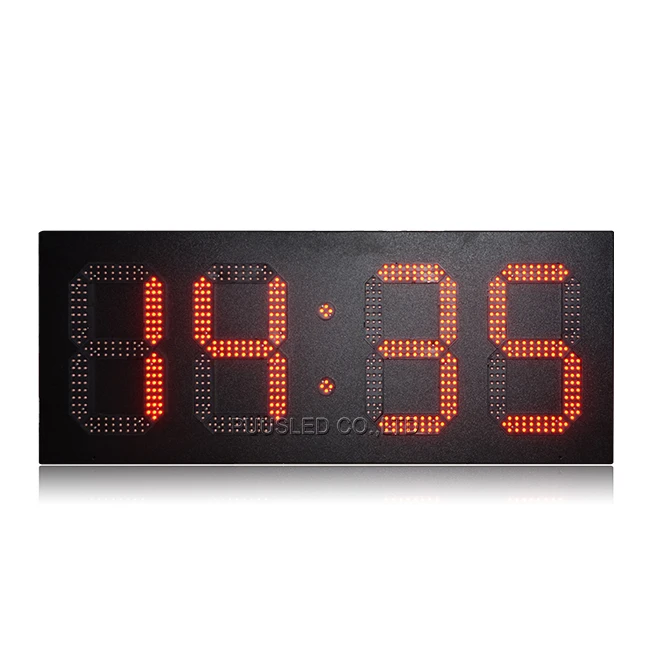 Waterproof Led Timer Sign Time Temperature Display Outdoor Led Digital Wall Clock
