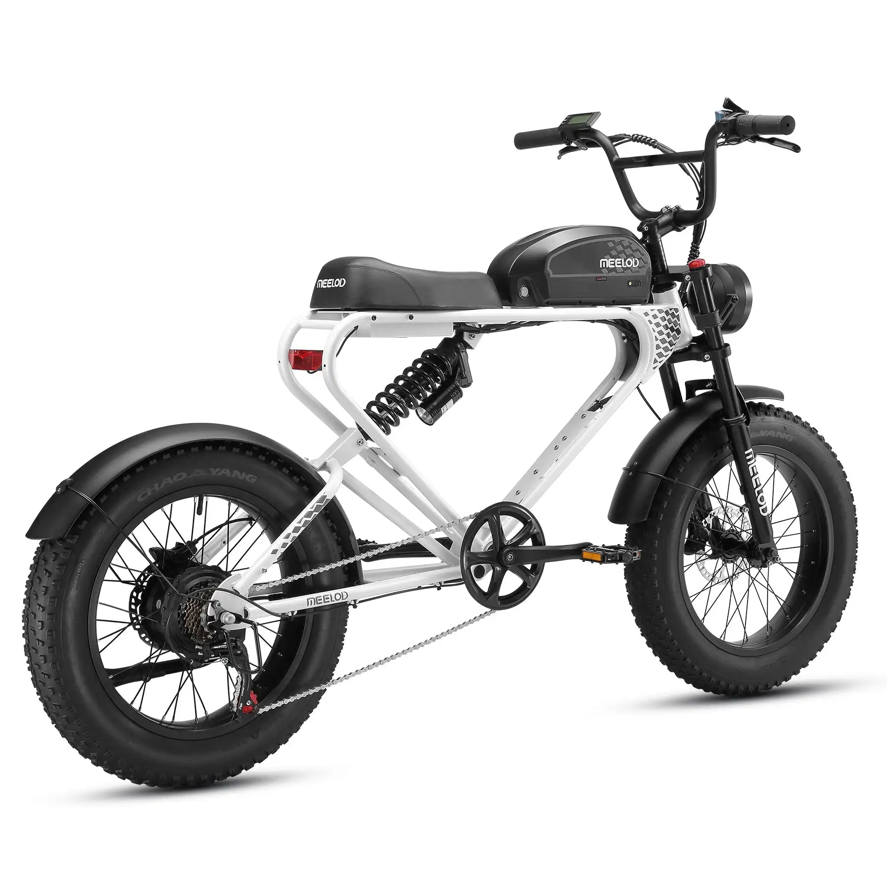 MEELOD DK300 PLUS 1200W Motor Electric Scooter 50-100 Miles Range Black & White