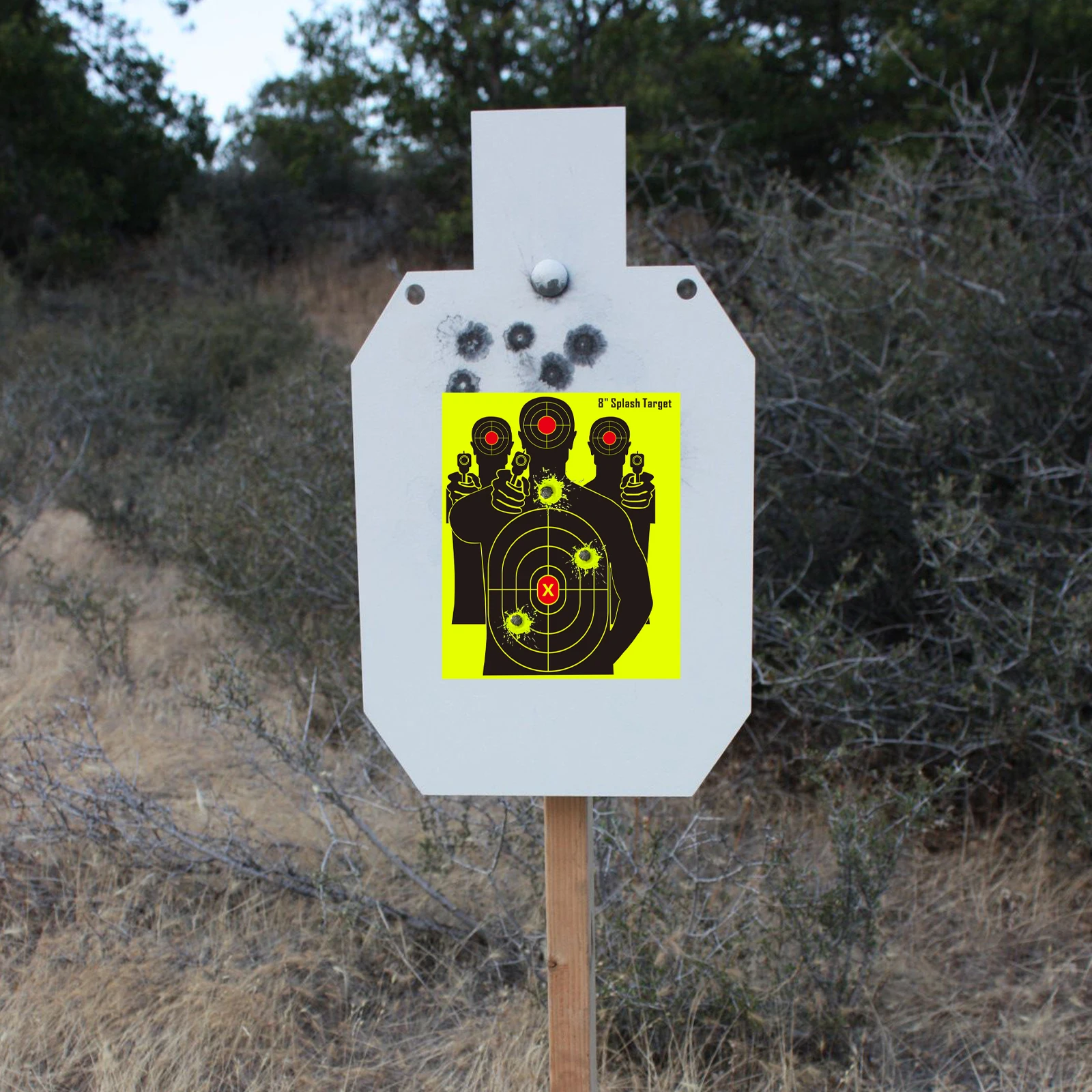 Human hostage shooting target - personal practice target - terrorist splash shooting target