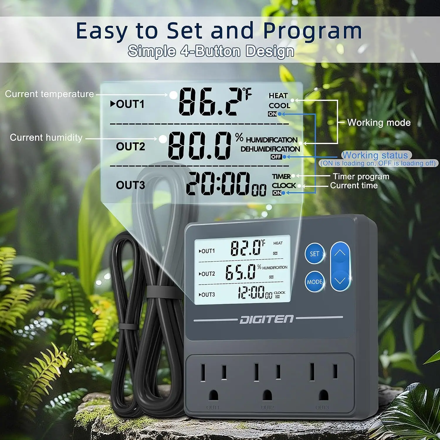 Temperature and Humidity Controllers for Mushroom Farming and Reptiles