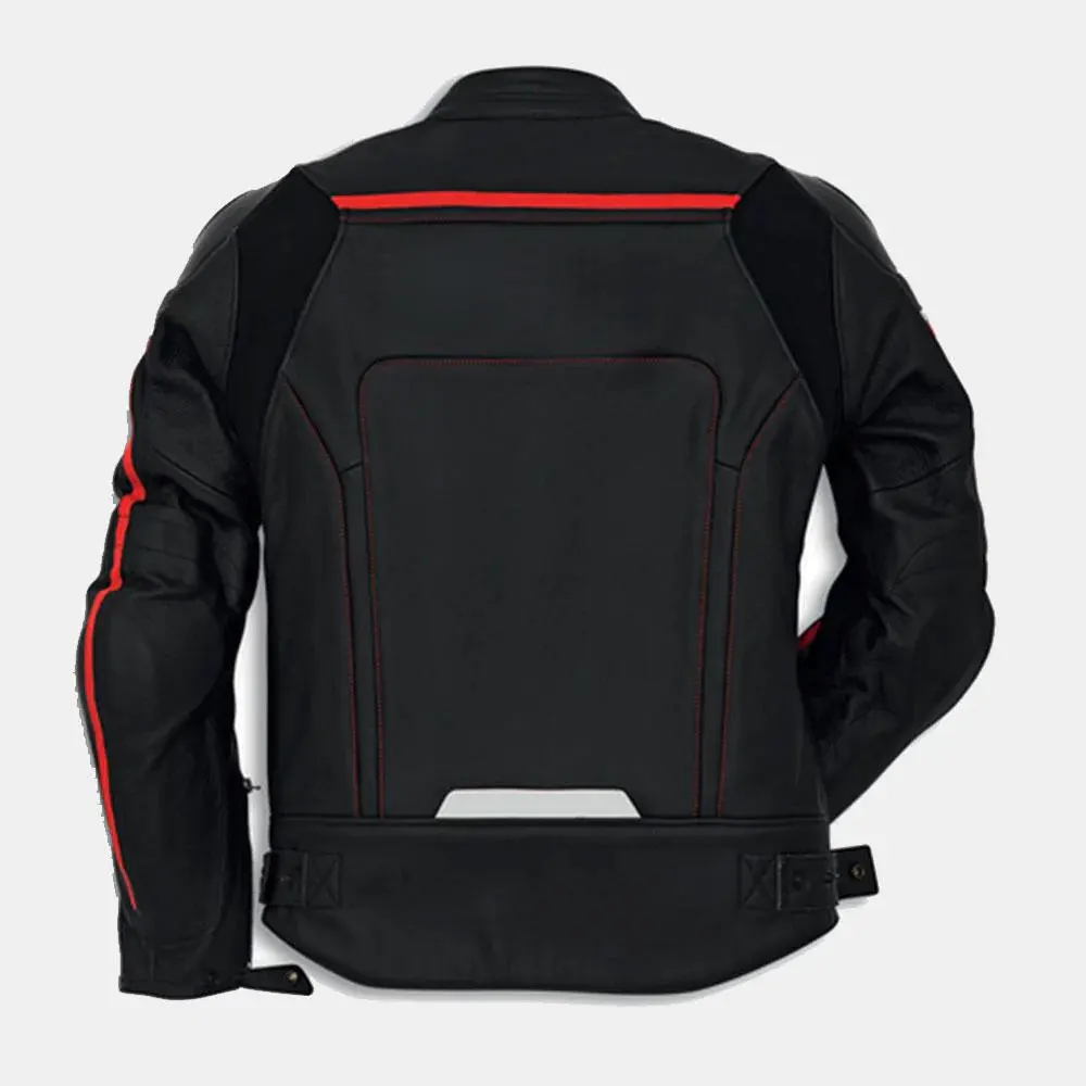 Custom Logo Full Sleeves Comfortable Motorbike Leather Jackets Custom