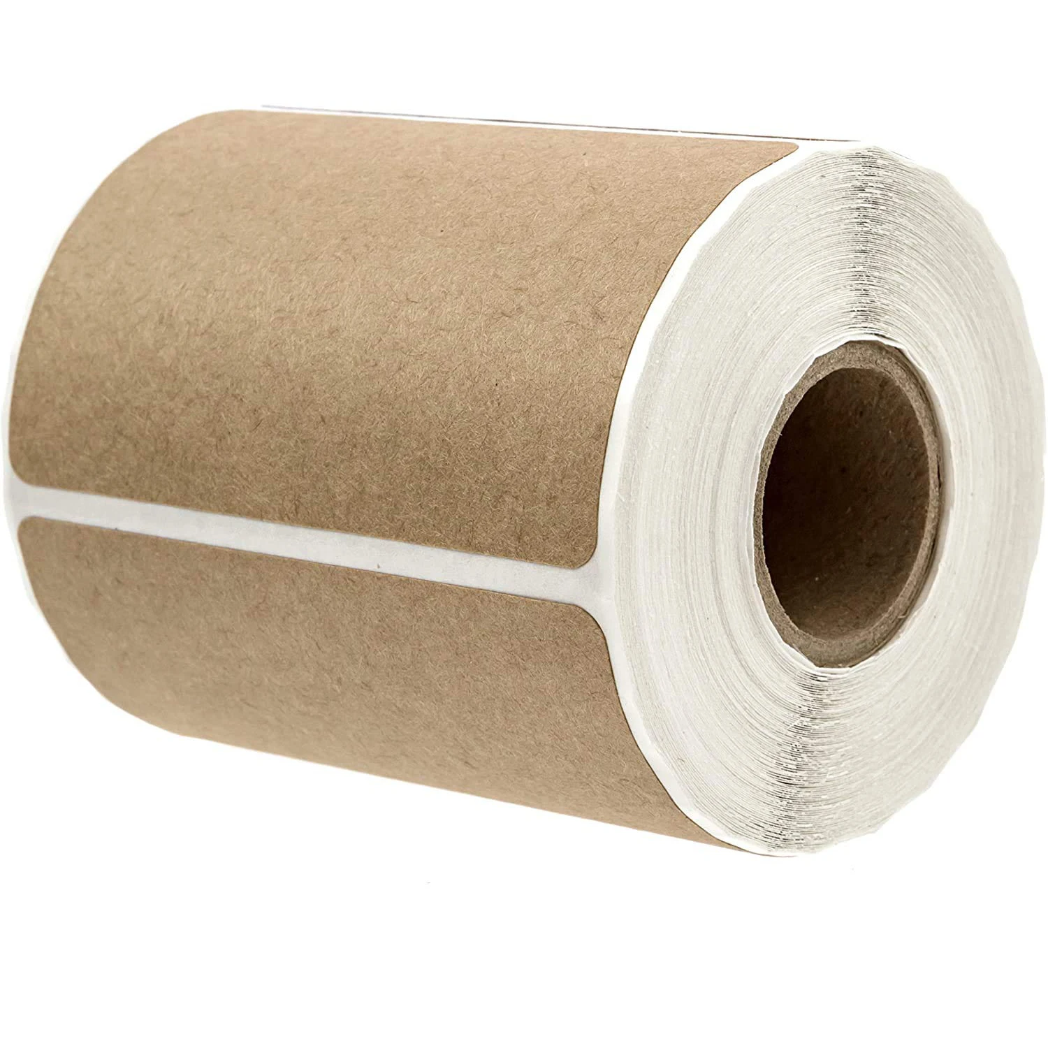 Customized 2x3 Brown Kraft Stickers (500 Per Roll) for Labels Price Tags