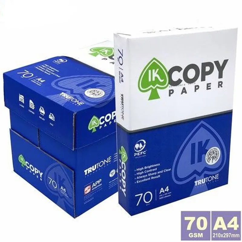 White Double A4 Copy Paper OEM Office Supplies 70gsm 80gsm Factory Price A4 Paper