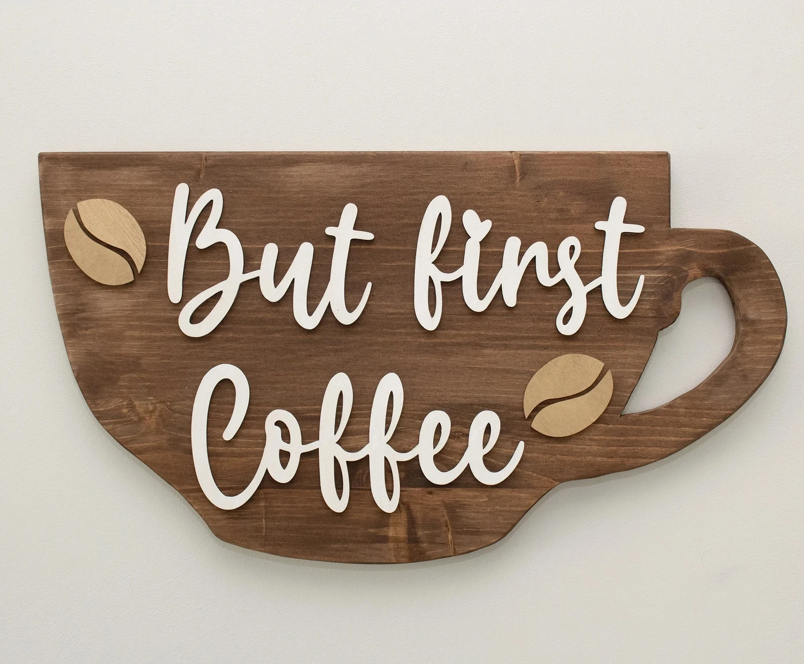 But First Coffee Wall Decor Rustic Wooden Coffee Bar Sign Buy Wooden