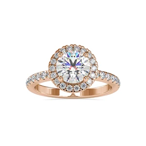 Top Selling 1.50 Ct Radiant Cut Moissanite Engagement Wedding Ring 14K Yellow Gold Fine Rings Wholesale Eternity Vermeil